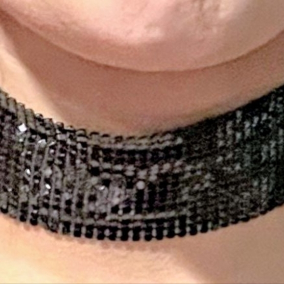 Black Rhinestone Choker - Picture 4 of 4